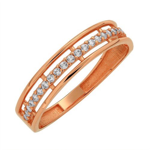 Goldring mit zirkonia aus - goldring,