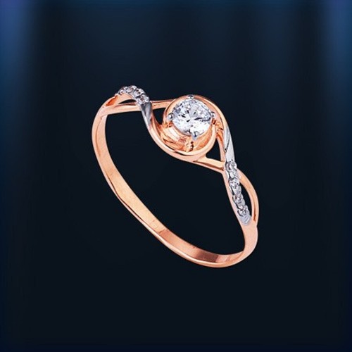 Ring mit cubic - ring, zirkonia