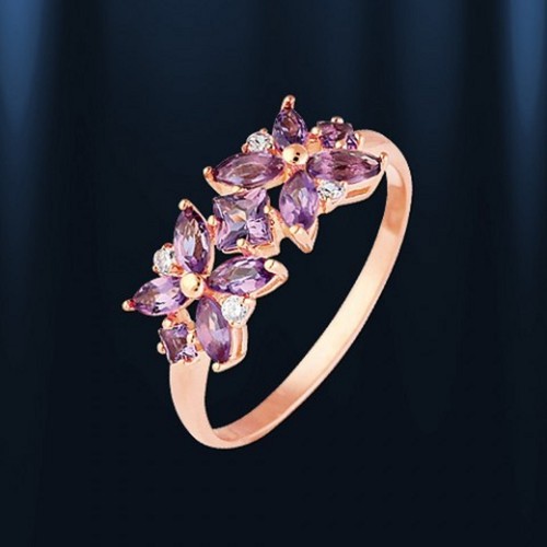 Ring mit amethysten - ,