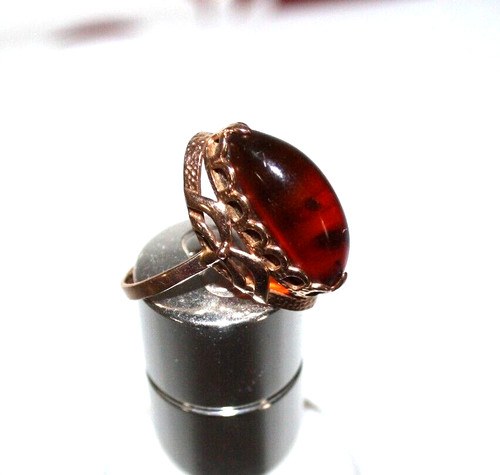 Russisches gold bernstein ring - russisches,