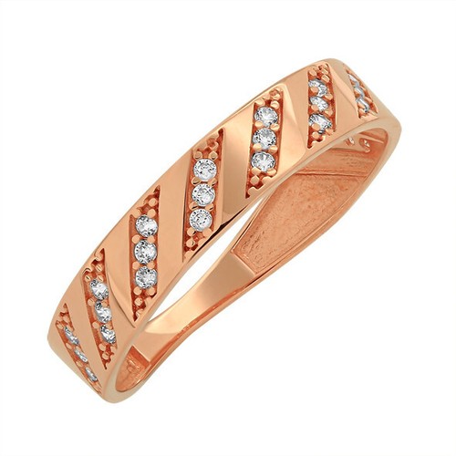 Goldring mit zirkonia aus - goldring,