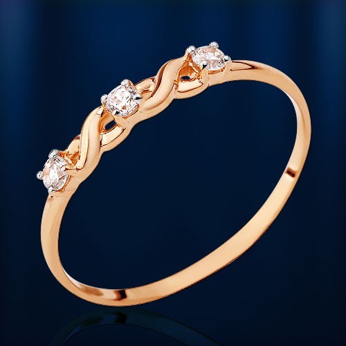 Rotgold ring russische rose - ring,