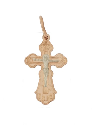 585 rotgold kreuz russisch - 585,
