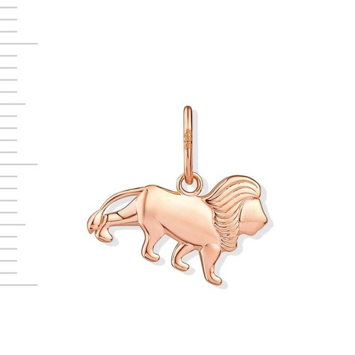 Löwe anhänger rotgold - löwe,