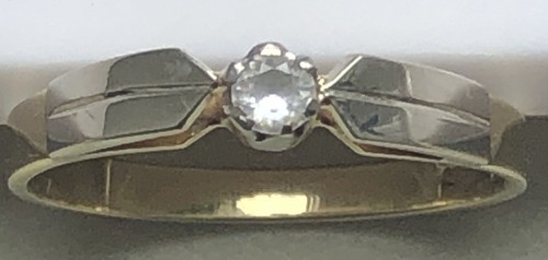 Solitär brillant ring 585 - brillant,