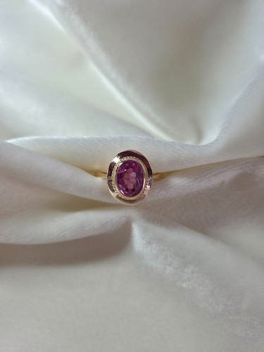 Gold ring mit - gold, amethyst