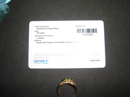 Russischer diopsid 925 silber - 925,