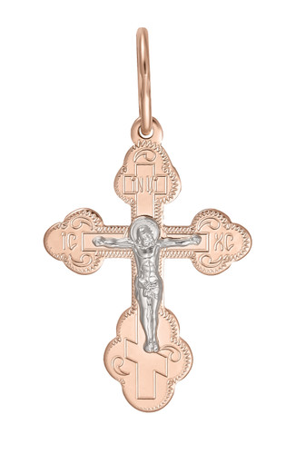 585 rotgold kreuz russisch - kreuz,