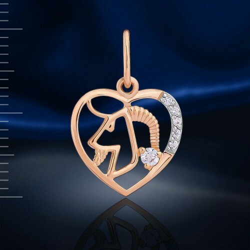 Rose rotgold 585 anhänger - rose,