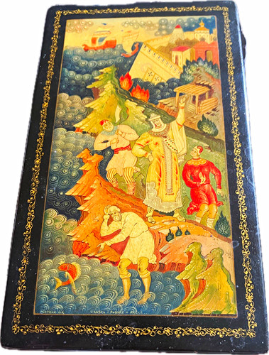 Russische lackdose mstera ussr - lackdose,